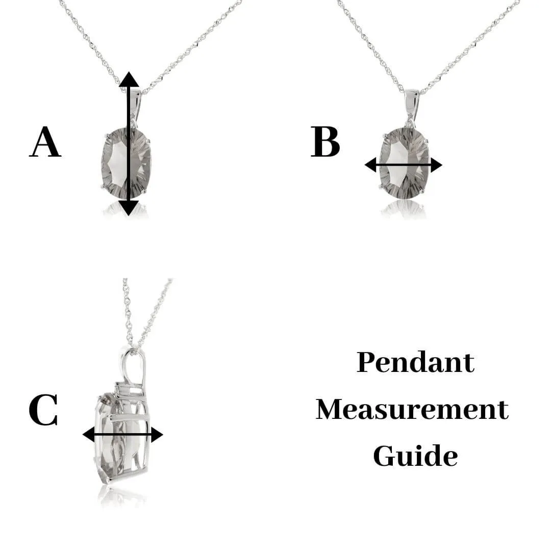 Heart Outline Pendant with Diamond Center