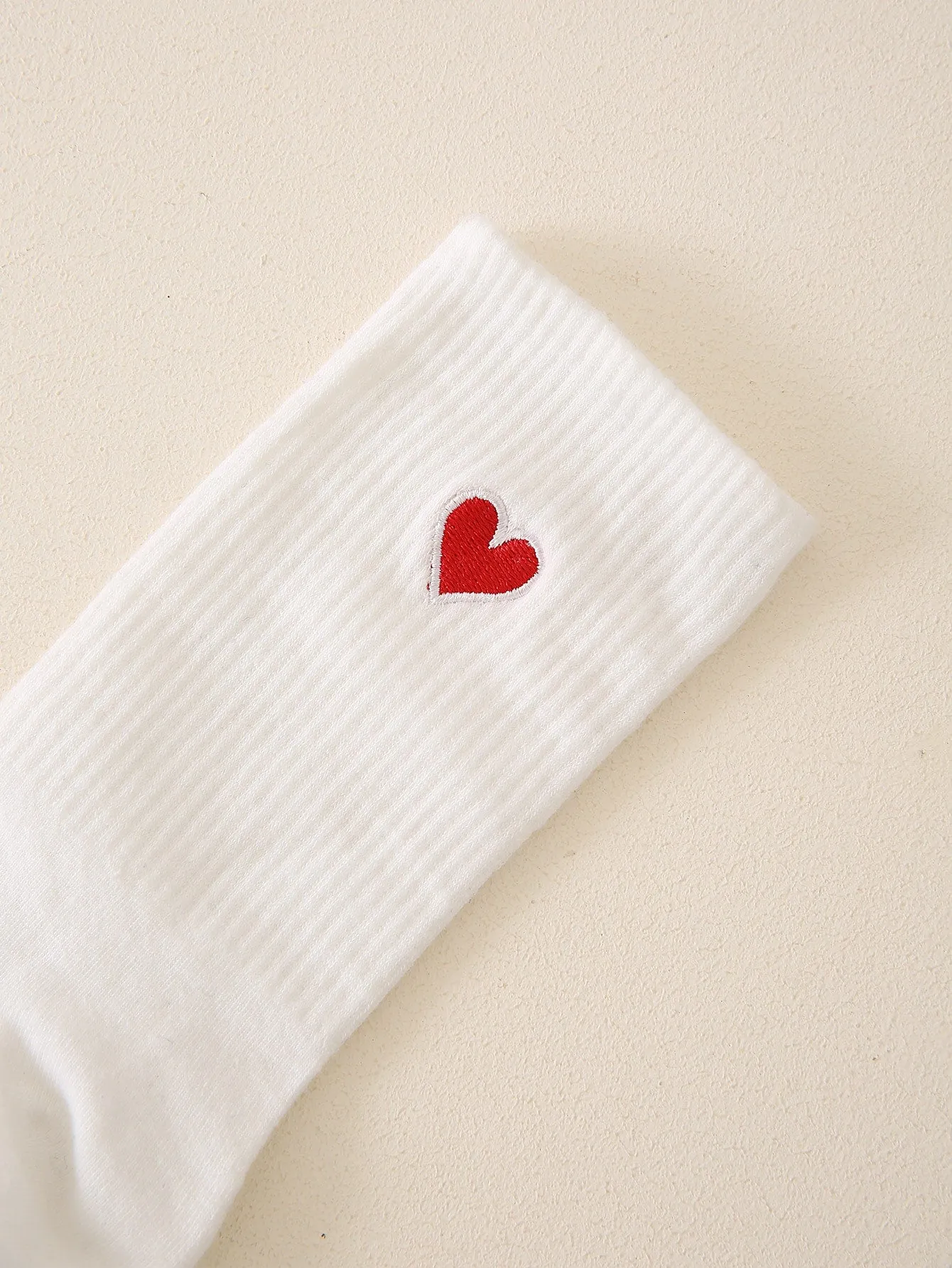 Heart Print Crew Socks for Women Fun Socks Funky Socks Novelty Socks
