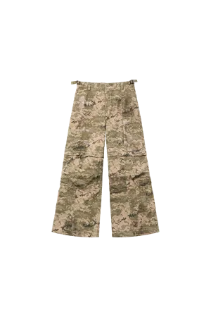 Heavy Wash Camouflage Vintage Overalls