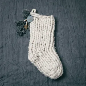 Hello Marla - Knitted Stocking - Blue