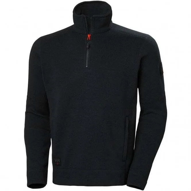 Helly Hansen Kensington Half Zip Fleece Grey Navy Black 72251