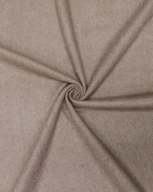 HERRINGBONE WOOLEN TWEED FABRIC ( WIDTH 54 INCHES )