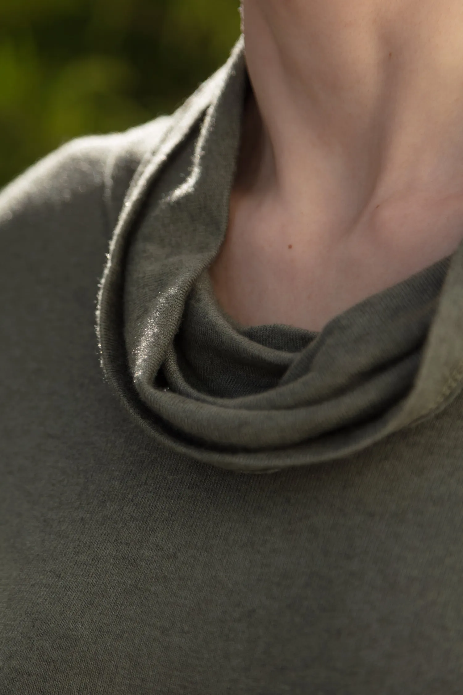 Hi-Lo Cowl Neck Dress