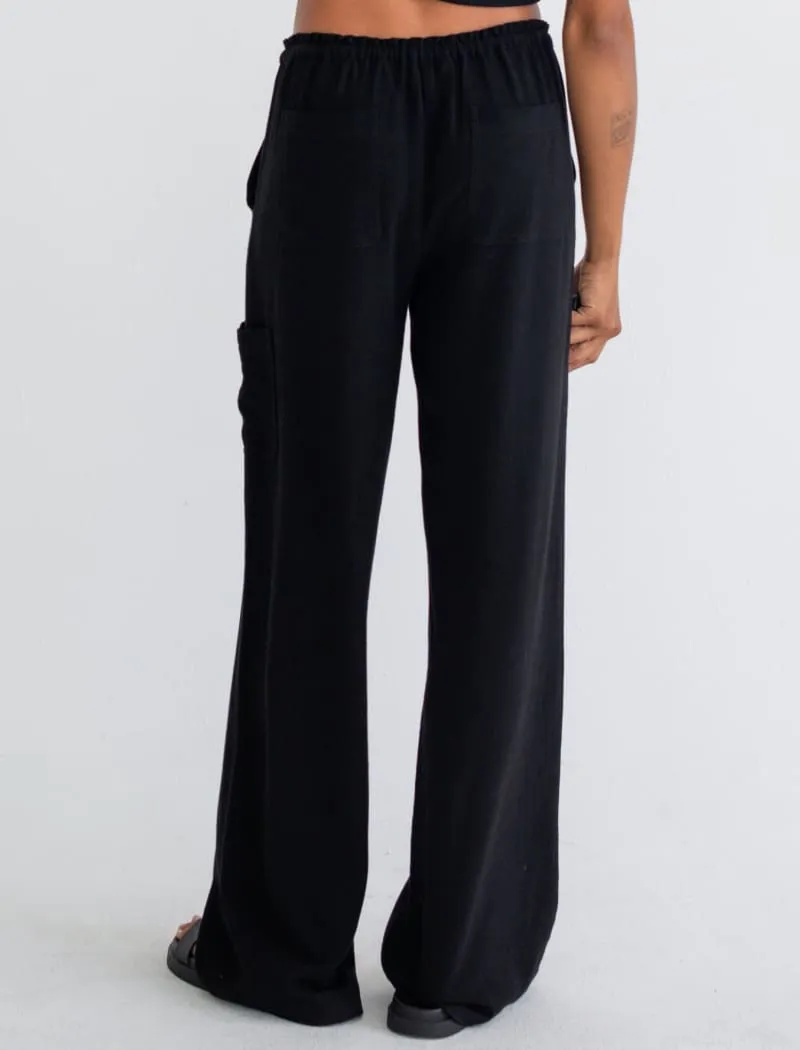High Fidelity Pant | Black Linen
