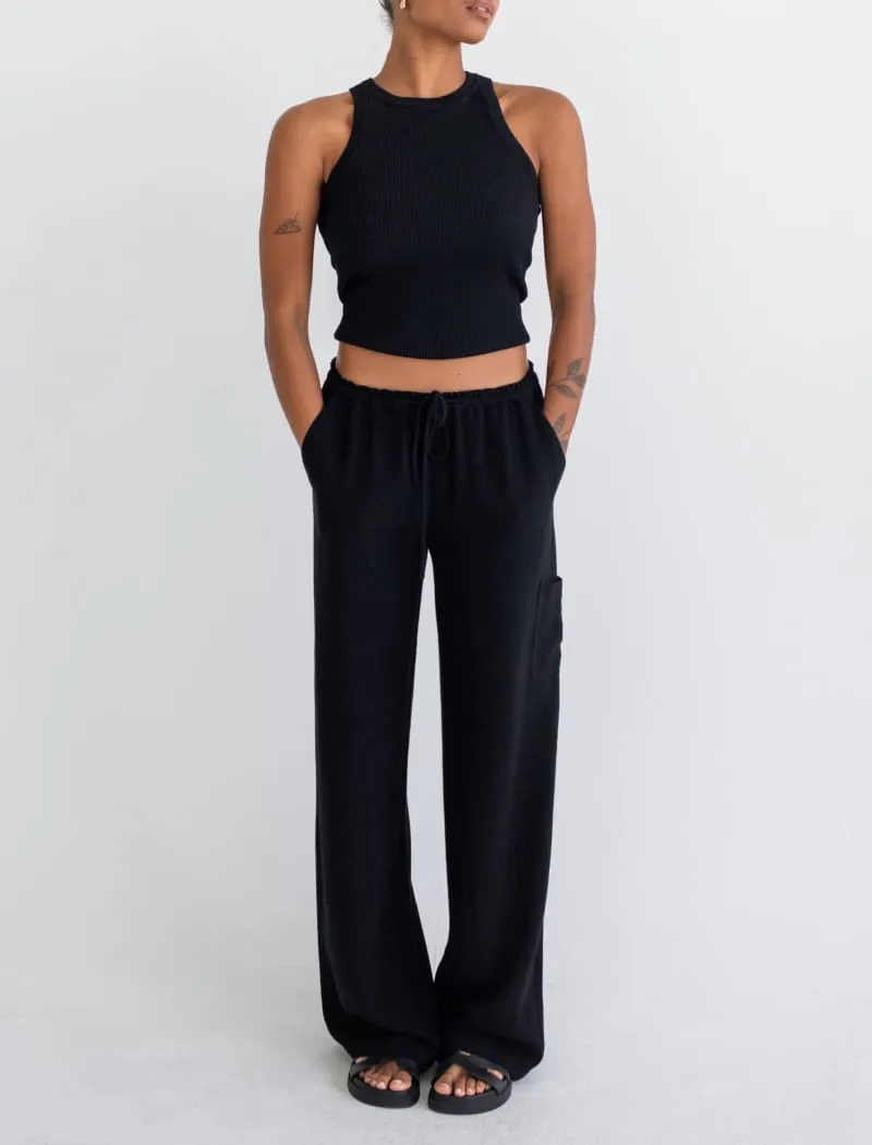 High Fidelity Pant | Black Linen