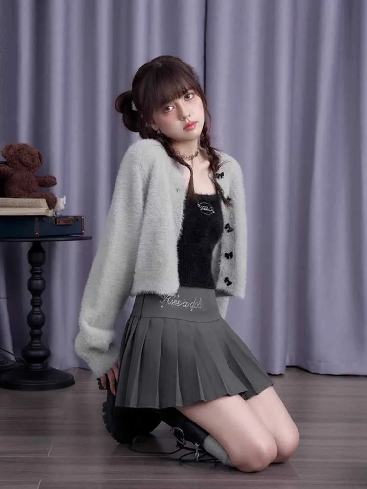 High waist pleated skirt【s0000010686】