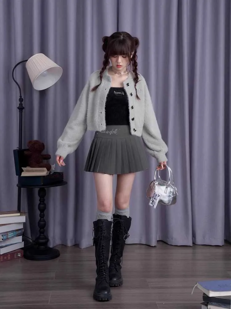 High waist pleated skirt【s0000010686】