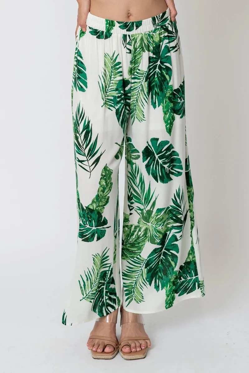 High Waisted Flowy Pants