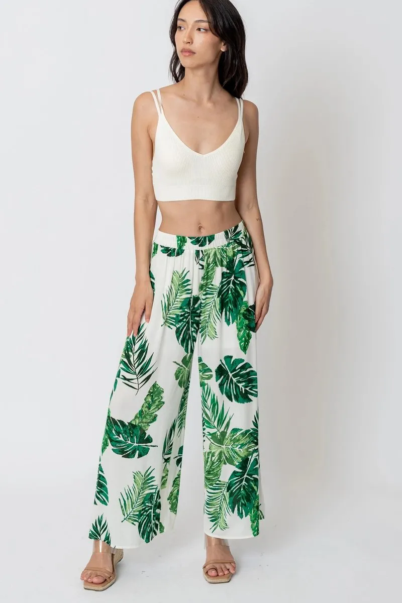 High Waisted Flowy Pants