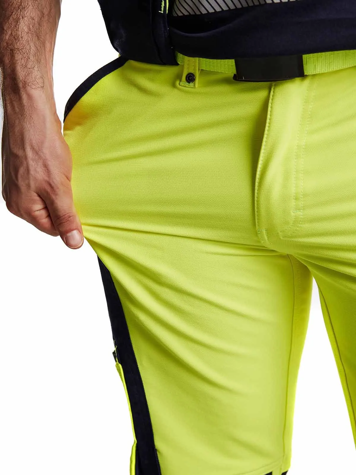 High&#x20;Vis&#x20;Trouser&#x20;4-Way&#x20;Stretch&#x20;1997&#x20;High&#x20;Vis&#x20;Geel&#x2F;Marine&#x20;-&#x20;Bl&#xE5;kl&#xE4;der