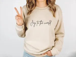 Hipster Joy to World Christmas Hoodie