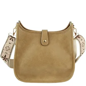 Hobo Crossbody Bag With Guitar Strap