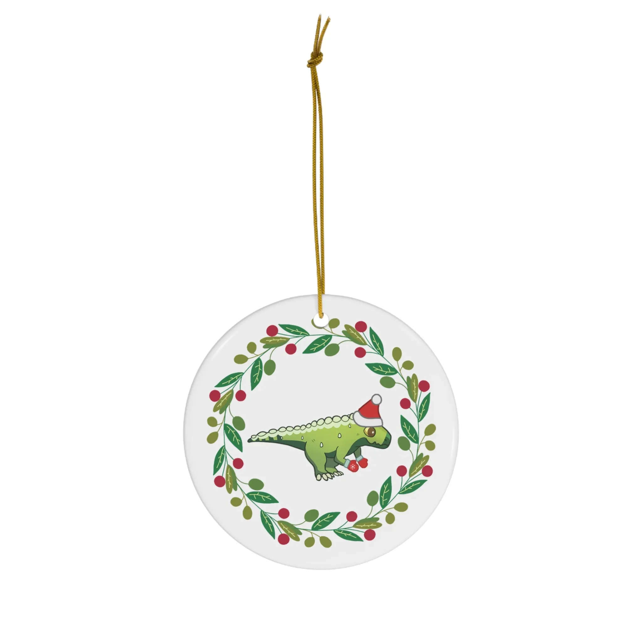 Holiday Postosuchus - Ceramic Ornament