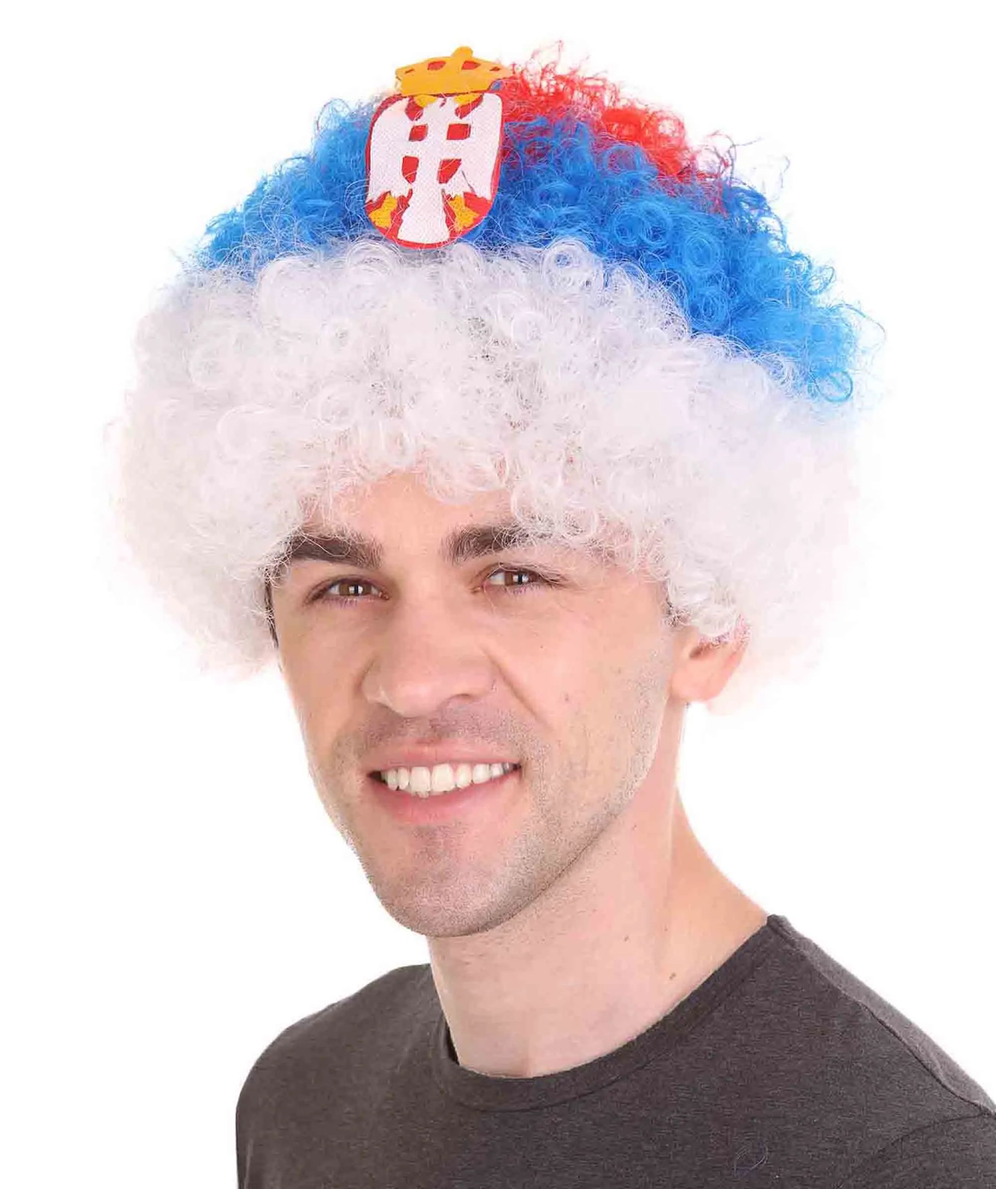Holland Flag Sport Afro Wig | Jumbo Sport Wig