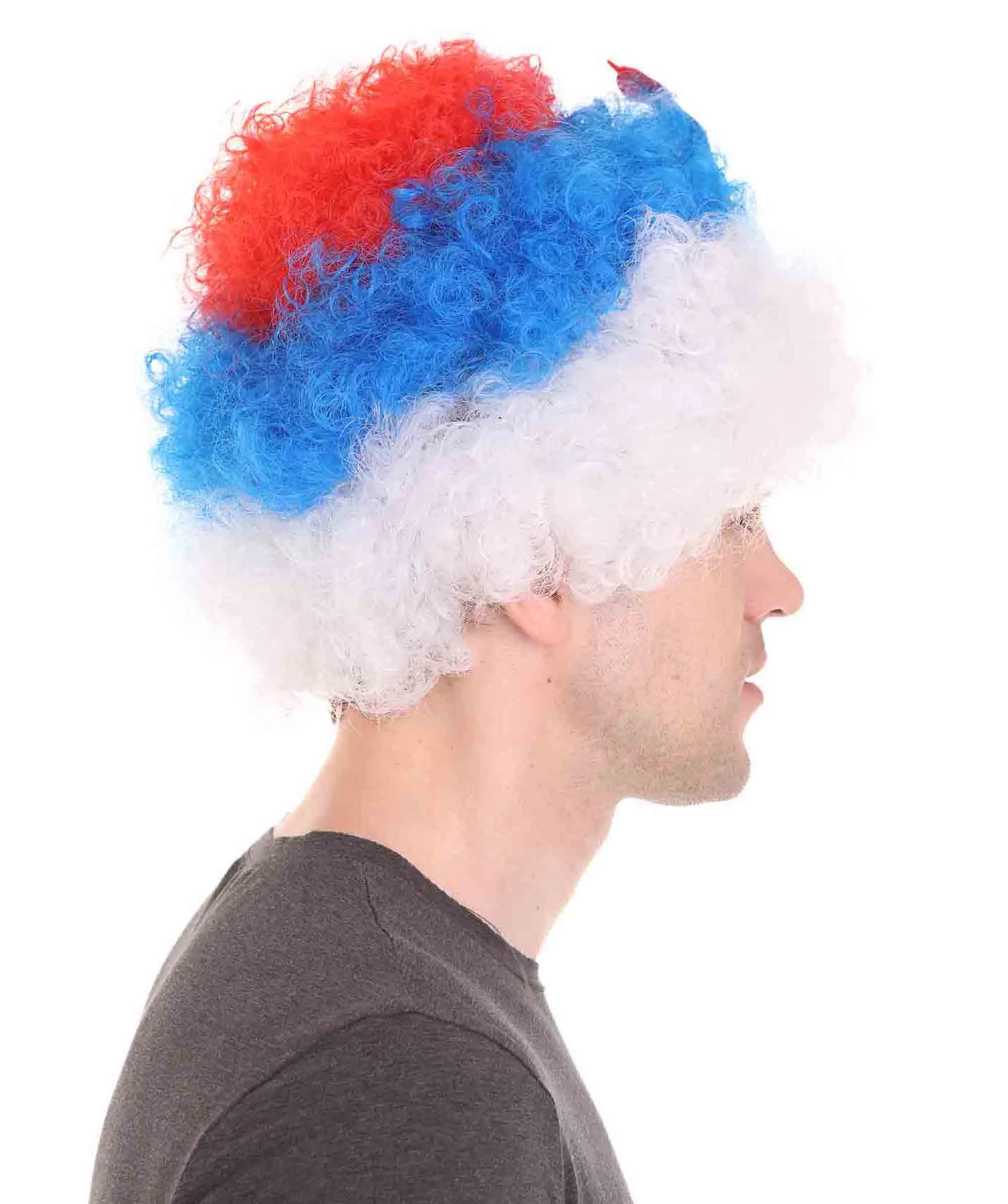 Holland Flag Sport Afro Wig | Jumbo Sport Wig