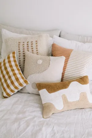Honey Gingham Lumbar Pillow