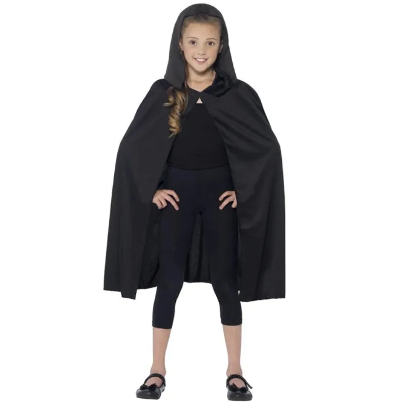Hooded Cape Child - Black