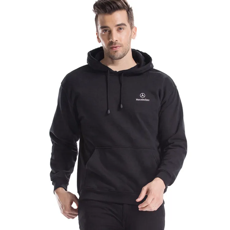 Hooded thickened round neck sweater