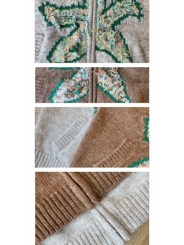 Hooded warm knitted cardigan【s0000003499】
