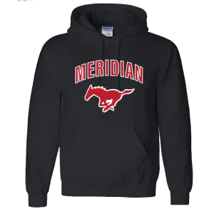 Hoodie - Black with "Meridian"