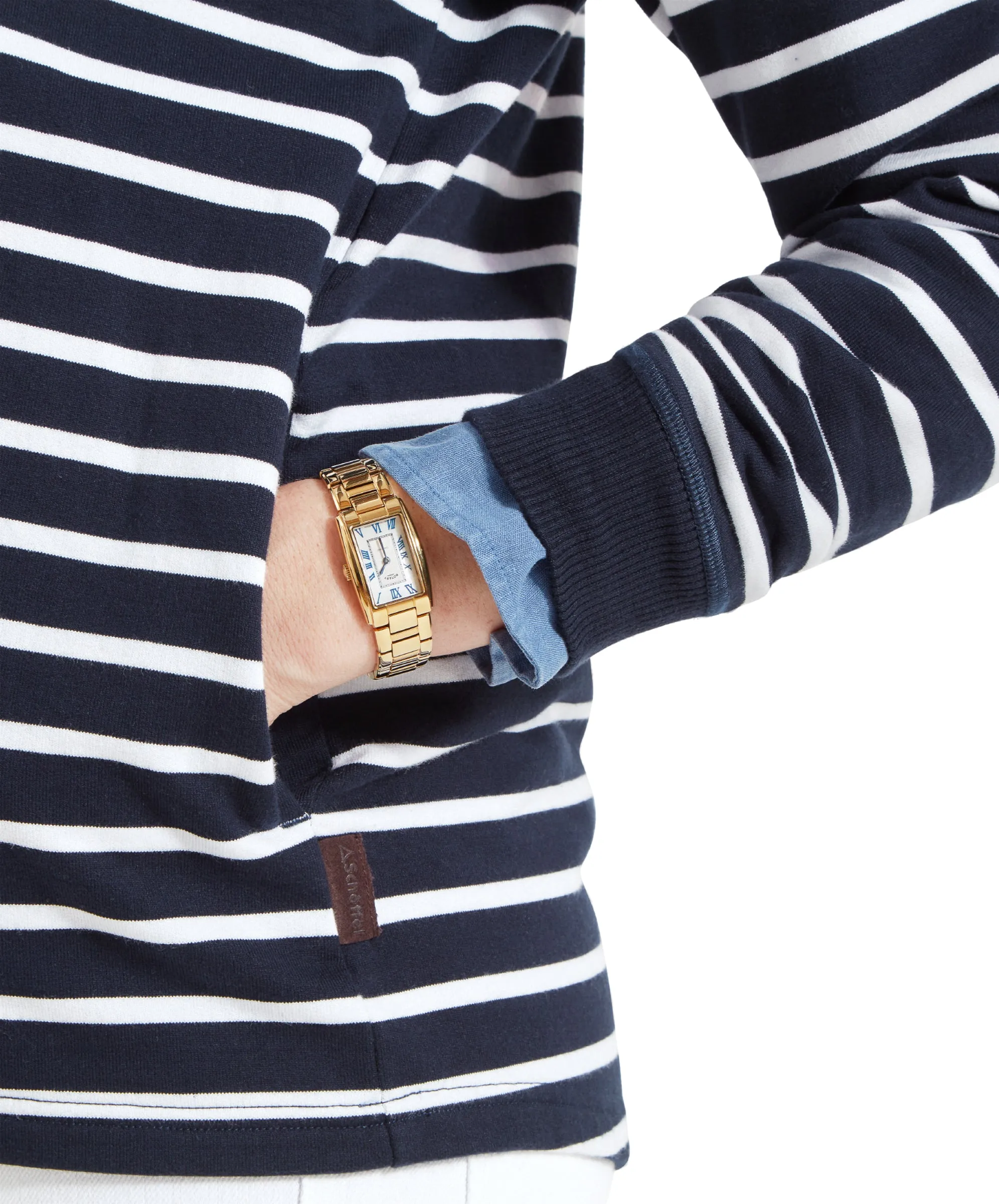 Hope Cove Sweatshirt - Navy Stripe