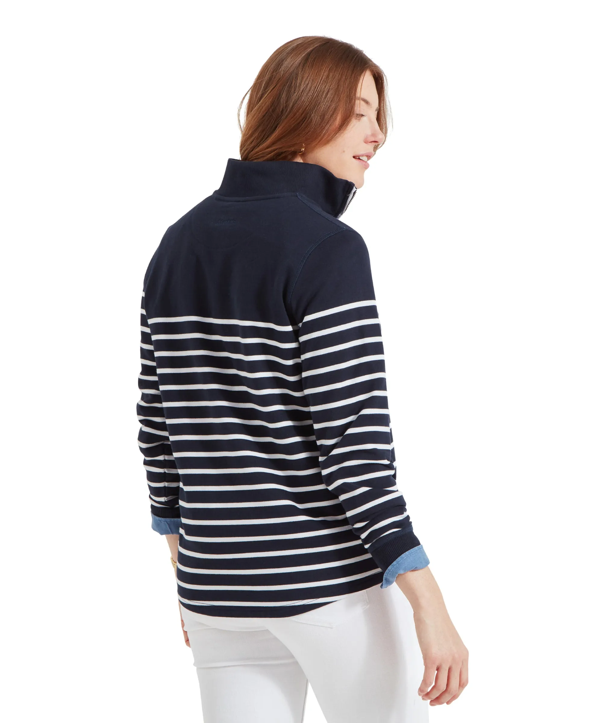 Hope Cove Sweatshirt - Navy Stripe
