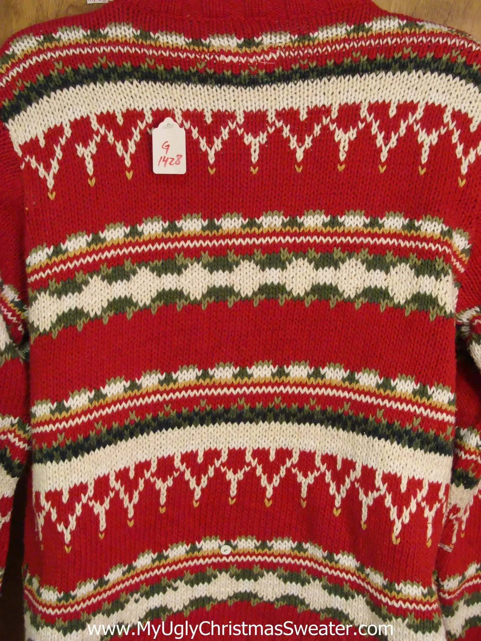 Horrible Red Light Up Ugly Xmas Sweater
