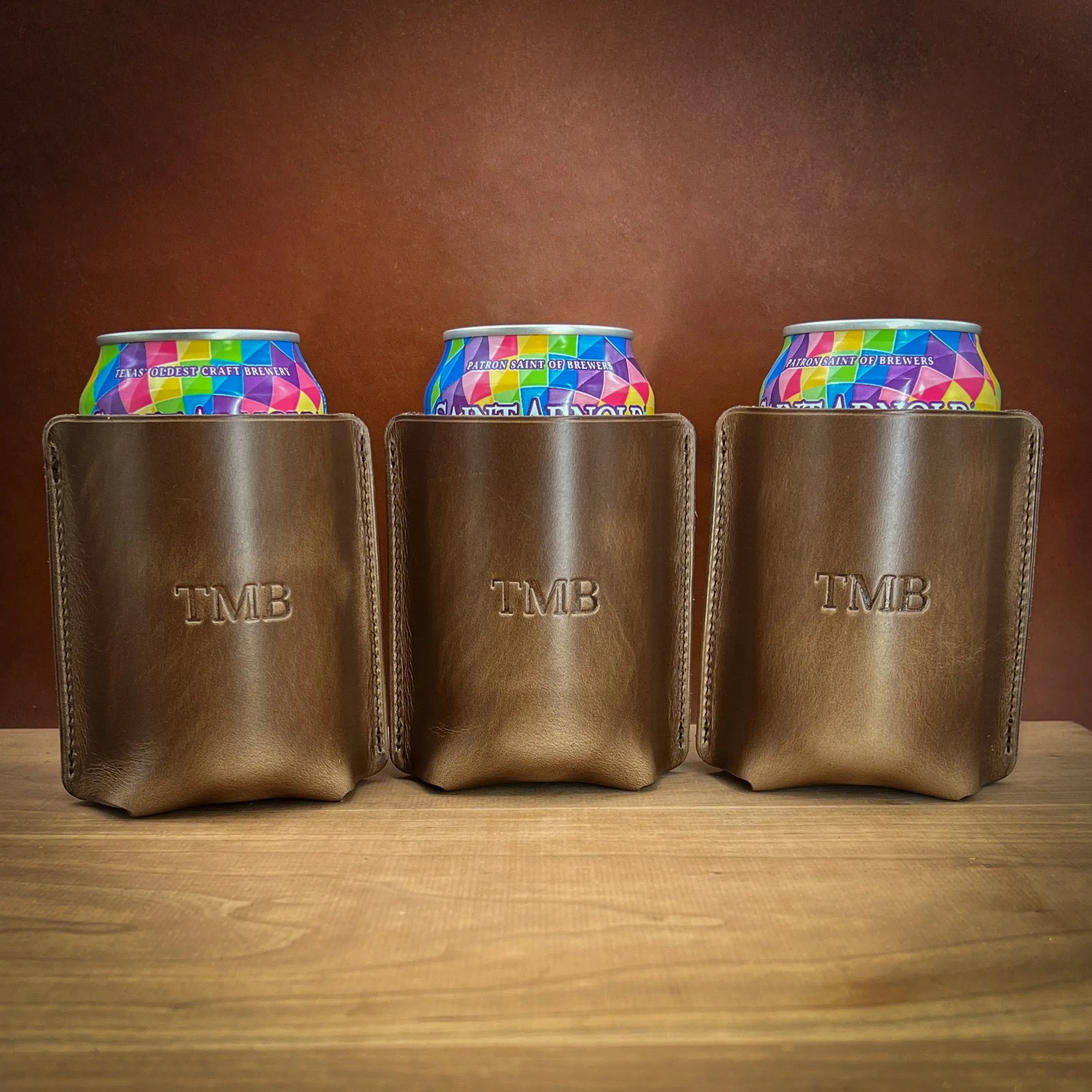 Horween Leather Can and Bottle Coolers - Made to Order