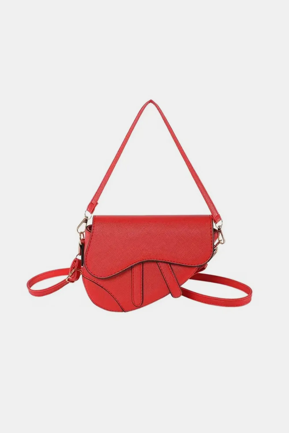 Hot Girl Croissant Crossbody Saddle Bag
