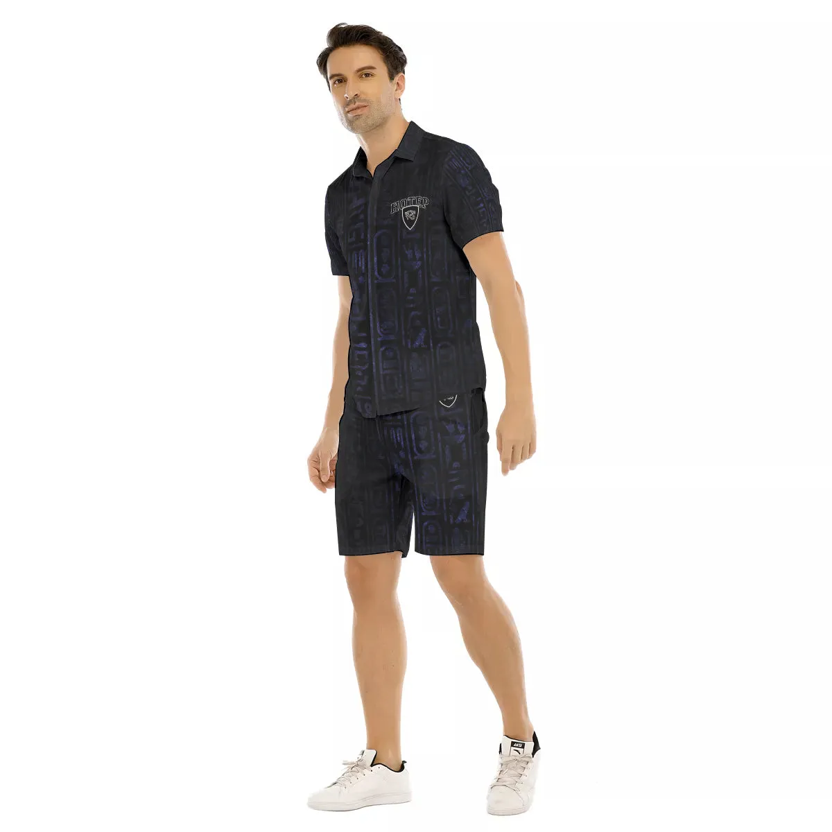 HOTEP EYES Men's Short Sleeve Shirt Sets