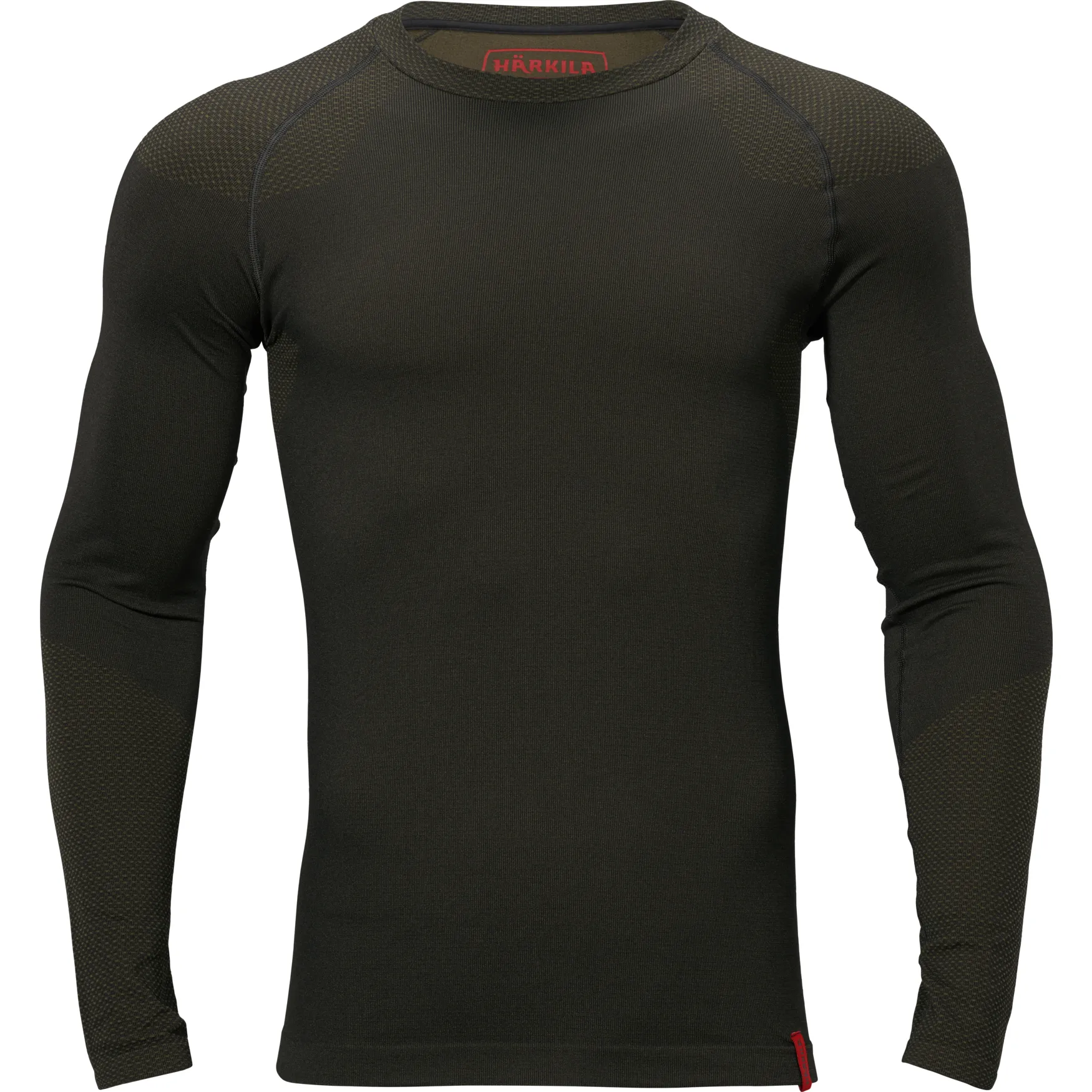 Härkila Men&#x27;s Härkila Base Active L/S Round Neck Dark Willow Green | Buy Härkila Men&#x27;s Härkila Base Active L/S Round Neck Dark Willow Green here | Outnorth