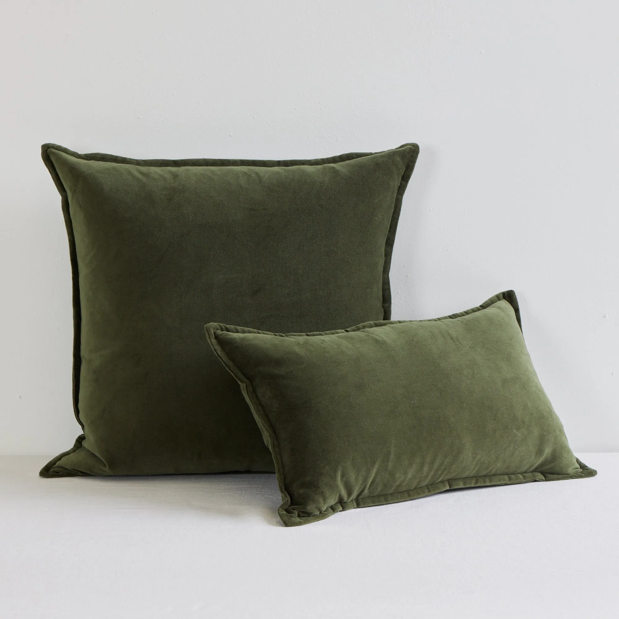 Hudson V2 Velvet Cushion - Lichen - 30X50
