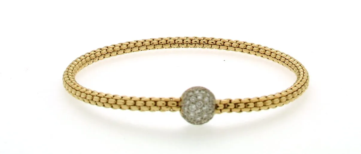 Hulchi Belluni Pave Diamond Stretch Bracelet 21323