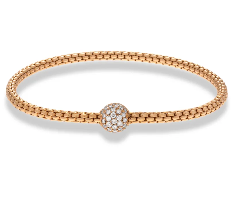 Hulchi Belluni Pave Diamond Stretch Bracelet 21323