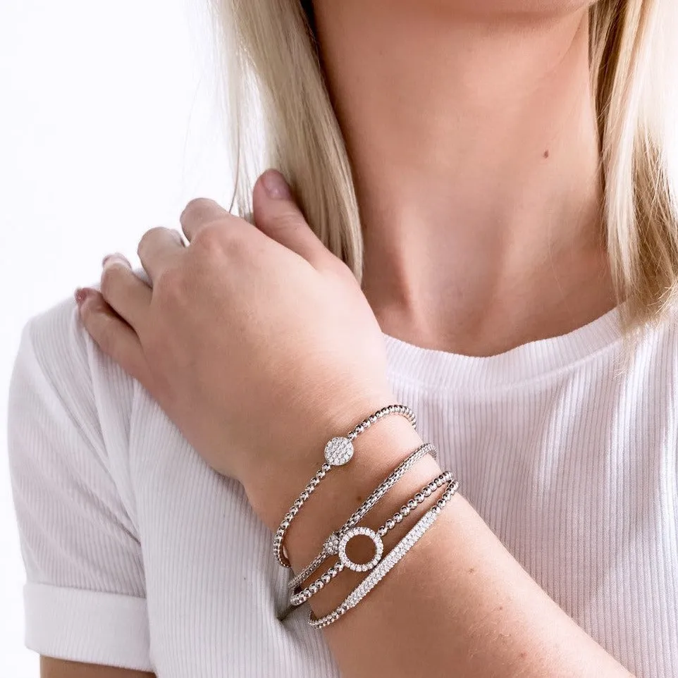 Hulchi Belluni Pave Diamond Stretch Bracelet 21323