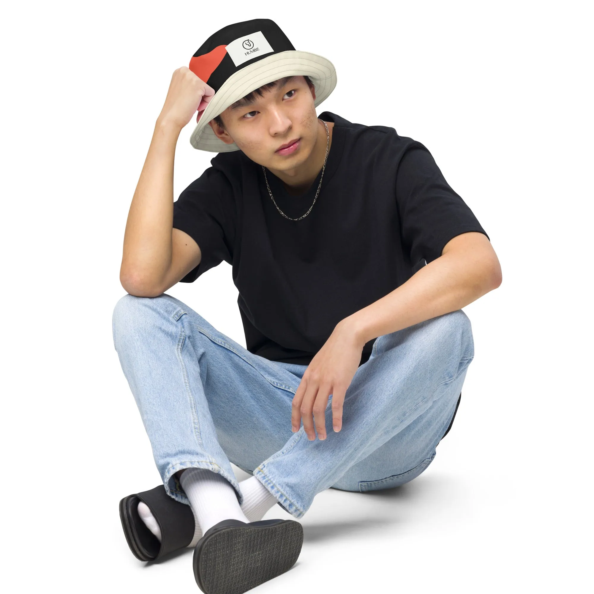 Humble Sportswear™ Off-White Duo Fit Reversible Bucket Hat