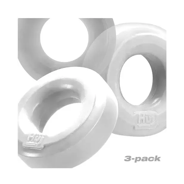 Hunkyjunk HUJ3 C-Ring 3-Pack White Ice