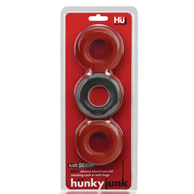 Hunkyjunk HUJ3 C-Ring 3-Pack White Ice