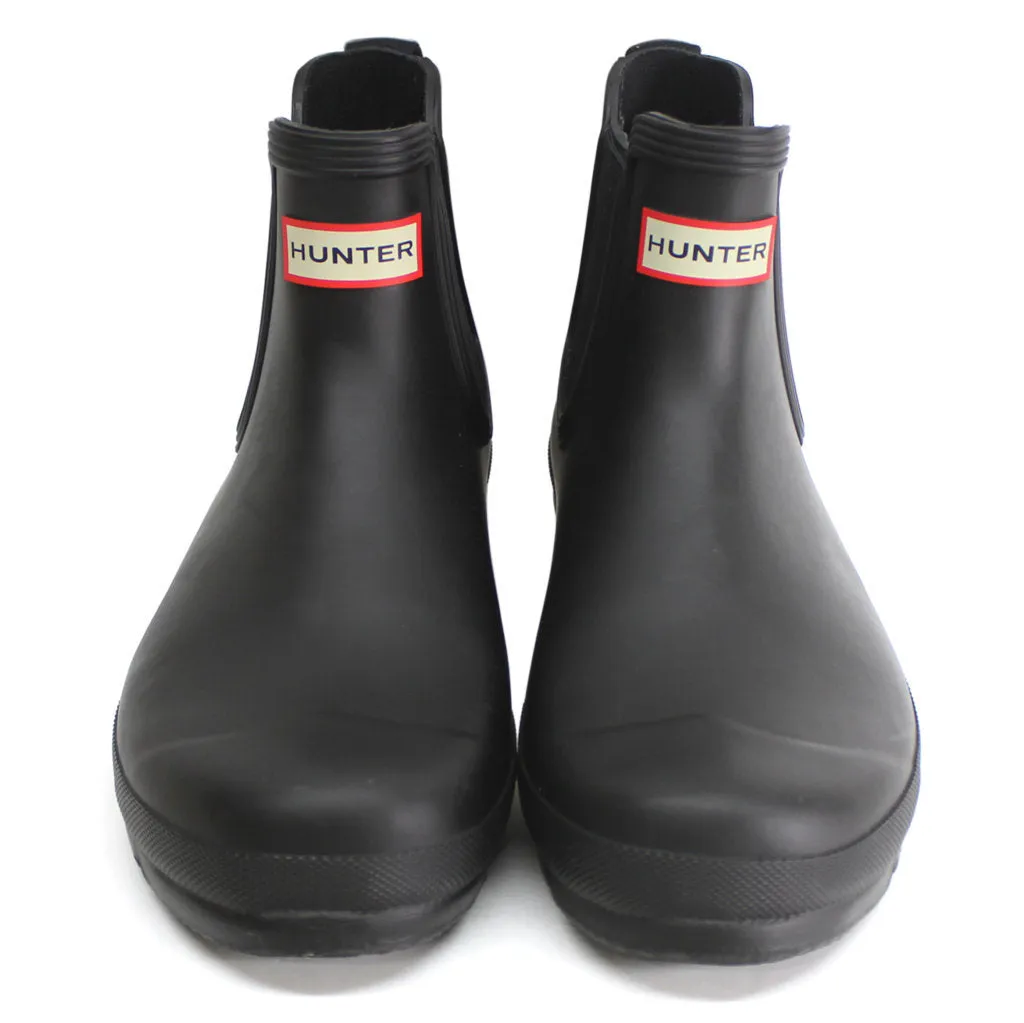 Hunter Mens Boots Original Chelsea. Casual Slip-On Ankle Chelsea Rubber - UK 9