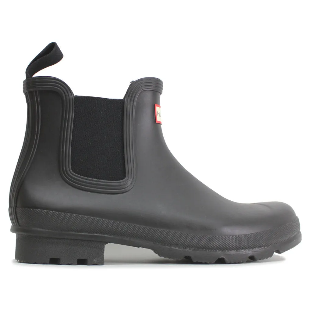 Hunter Mens Boots Original Chelsea. Casual Slip-On Ankle Chelsea Rubber - UK 9