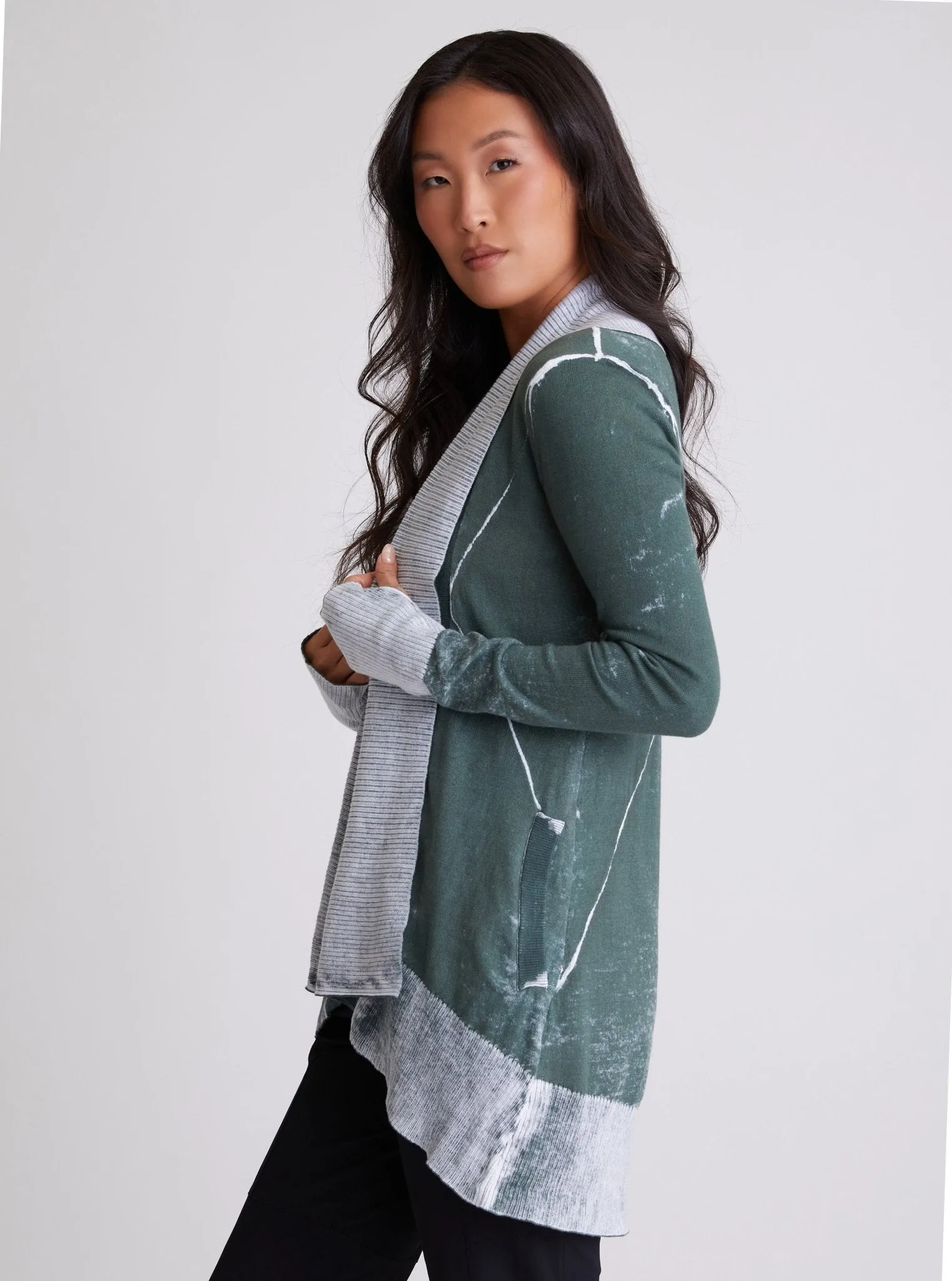 Huntress Drape Front Cardigan - FINAL SALE