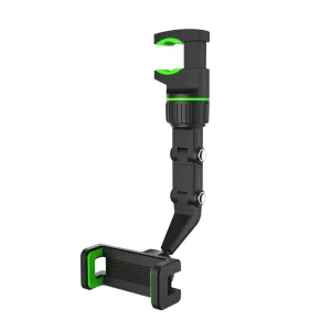 Hurtel Universal Mobilholder med Klampe og Justeringsmuligheder - Max Mobil: 65 x 90mm - Sort / Grøn