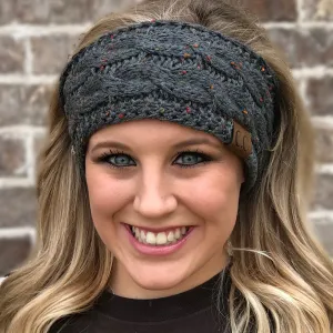 HW-33 DARK MELANGE SPECKLED HEADWRAP