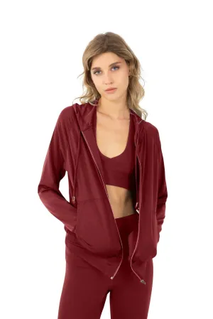 Hydra Lightweight Hoodie - Vino