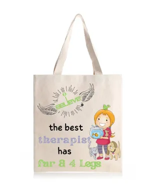 I Believe in Furry Daily Thaila -  Canvas Reusable Bags