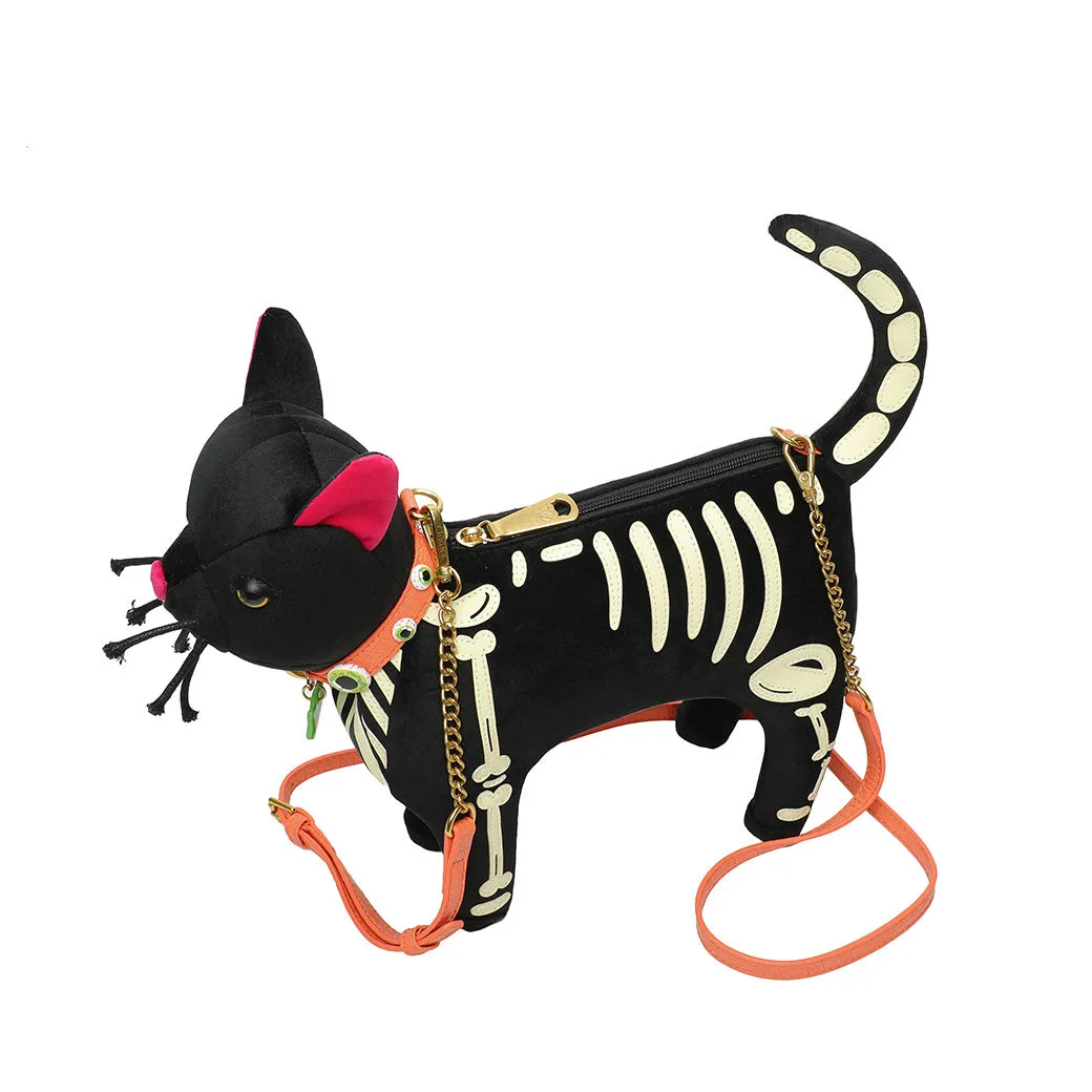 I-Scream Parlour Skeleton Vinnie the Cat Bag
