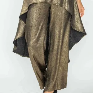 IC COLLECTION - Flowy Pant - Black/Gold