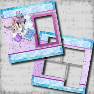 Ice Ice Baby - EZ Digital Scrapbook Pages - INSTANT DOWNLOAD