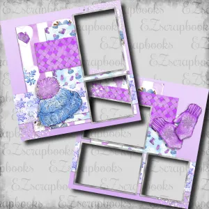 Ice Ice Baby Gear - EZ Digital Scrapbook Pages - INSTANT DOWNLOAD