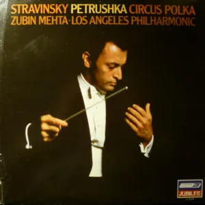 Igor Stravinsky  /  Los Angeles Philharmonic Orchestra  /  Zubin Mehta - Petrushka / Circus Polka (LP, Album, RE) (VG )